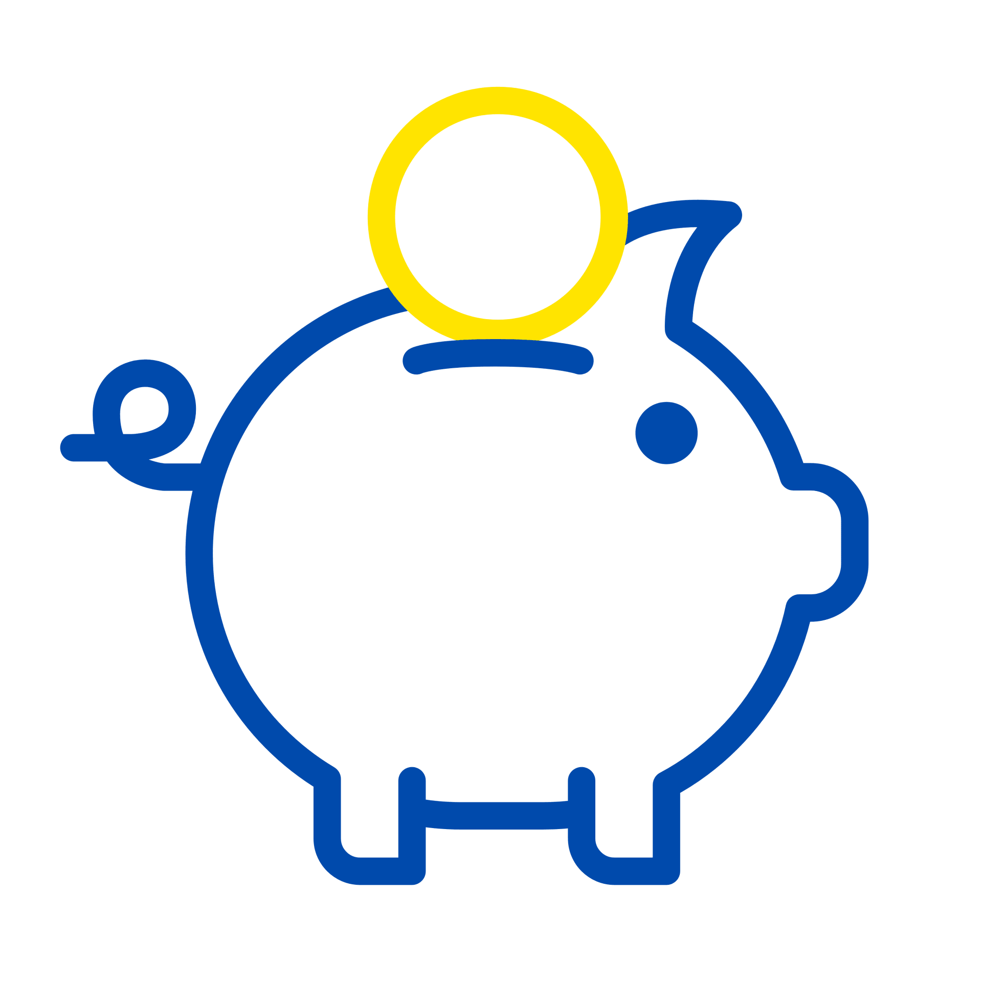 Sparschwein-Symbol – betriebliche Altersvorsorge und weitere Sparvorteile.