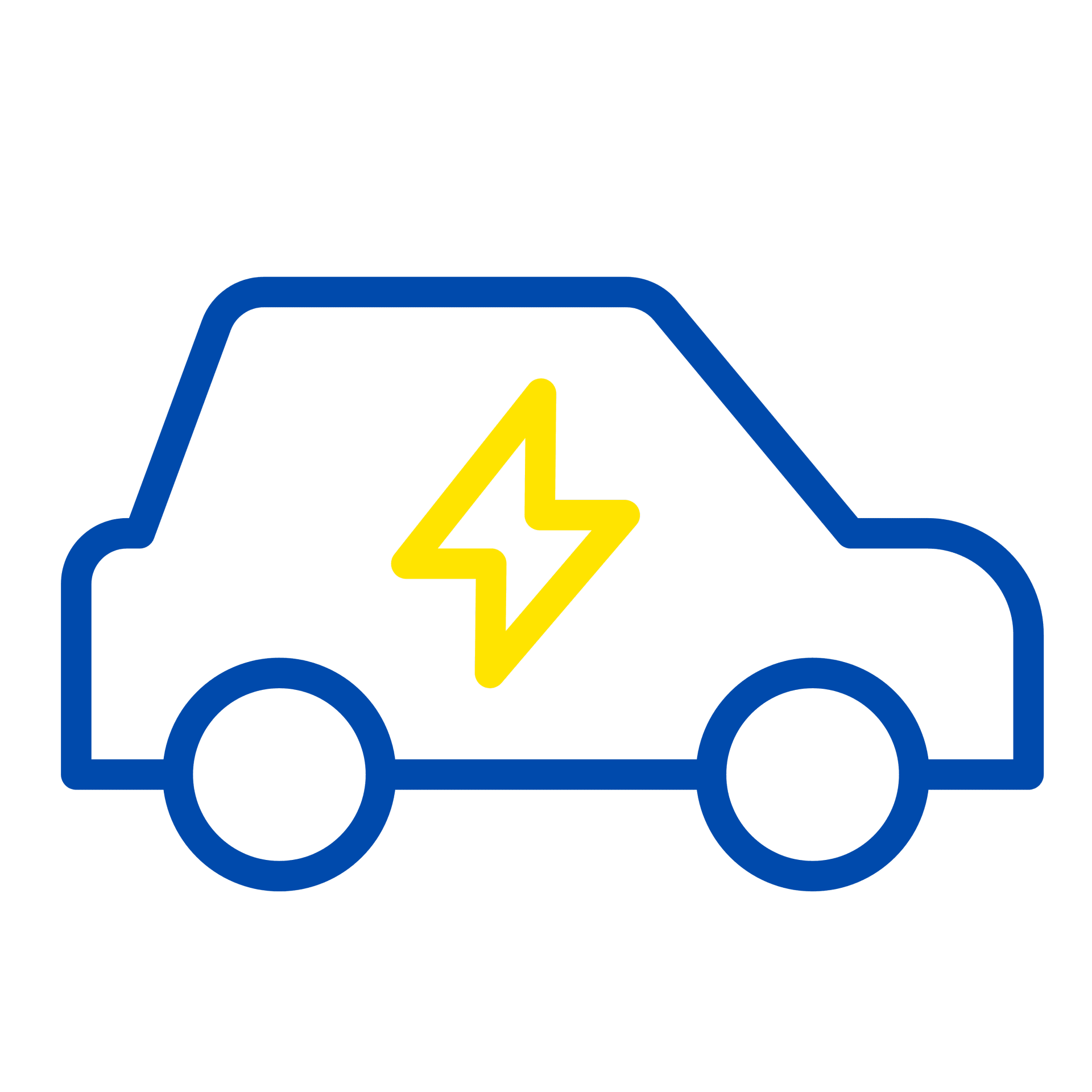 Symbol eines Elektroautos – großes E-Auto- und Wallboxen-Angebot für Mitarbeitende.