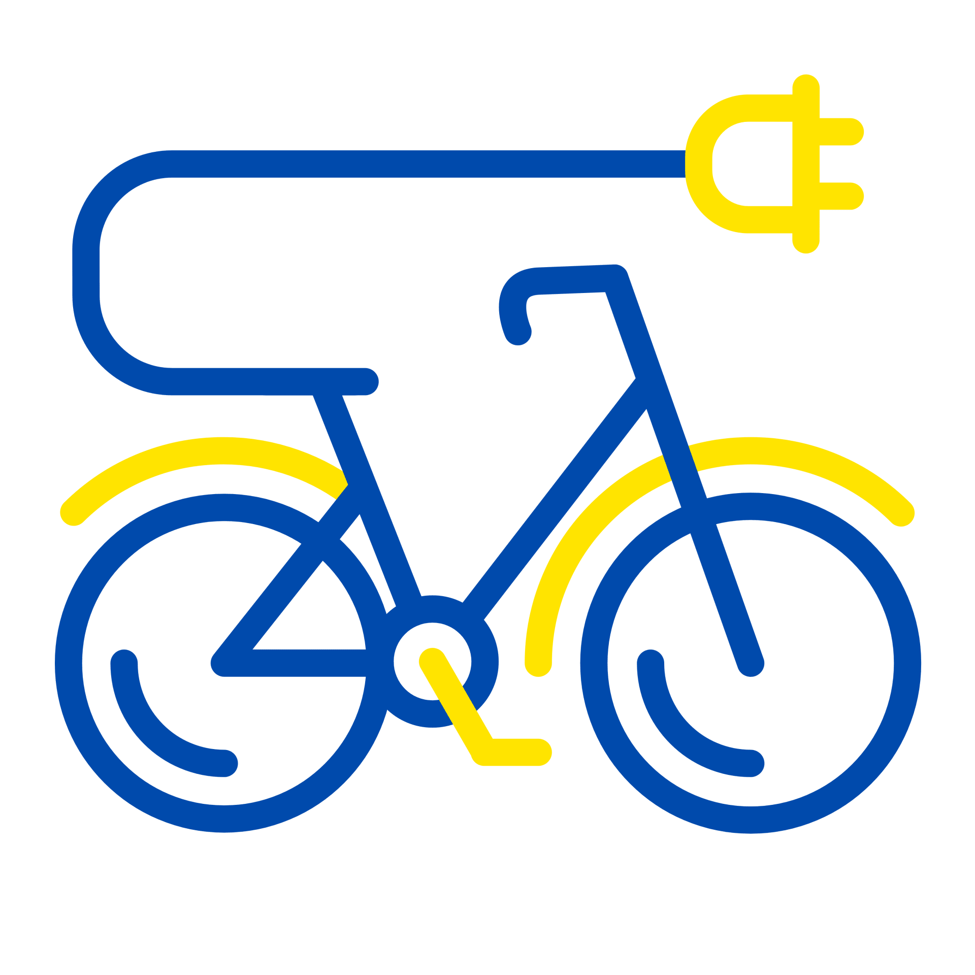 E-Bike-Icon – nachhaltige Mobilität durch E-Dienstrad.